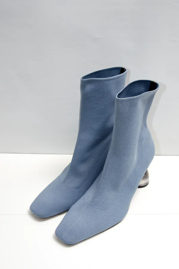 Uterque Light Blue Sock Booties - Image 2