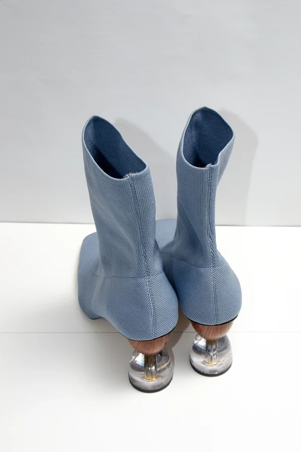Uterque Light Blue Sock Booties - Image 7