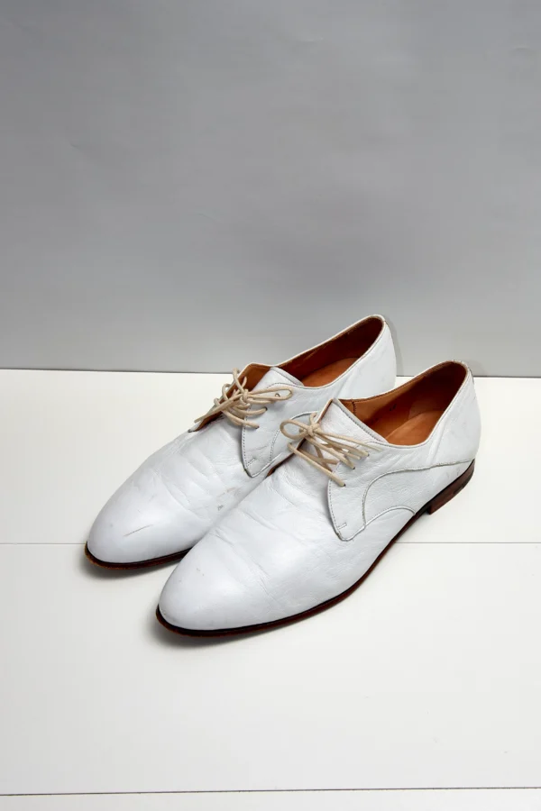 Scarosso Unisex White Brogues - Image 2