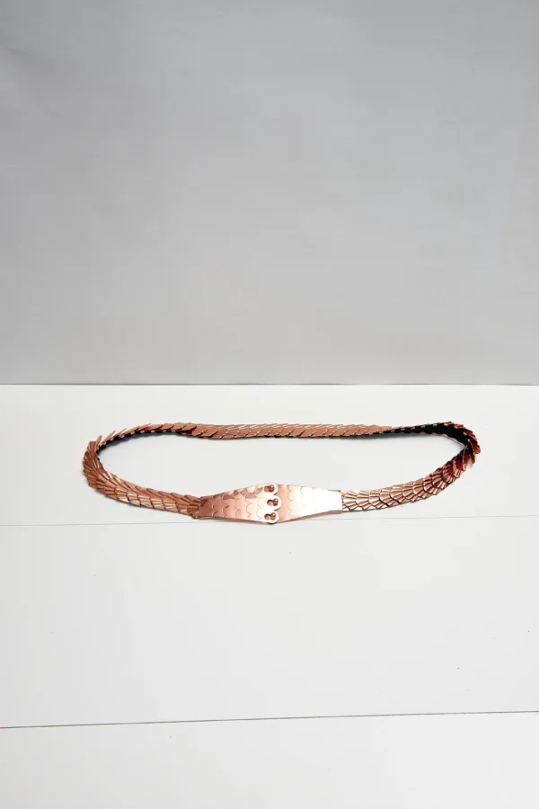 Vintage Rose-Gold Snake Belt - Image 2