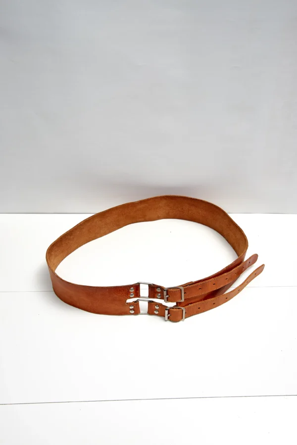 Vintage Leather Weightlifting Belt - Image 3