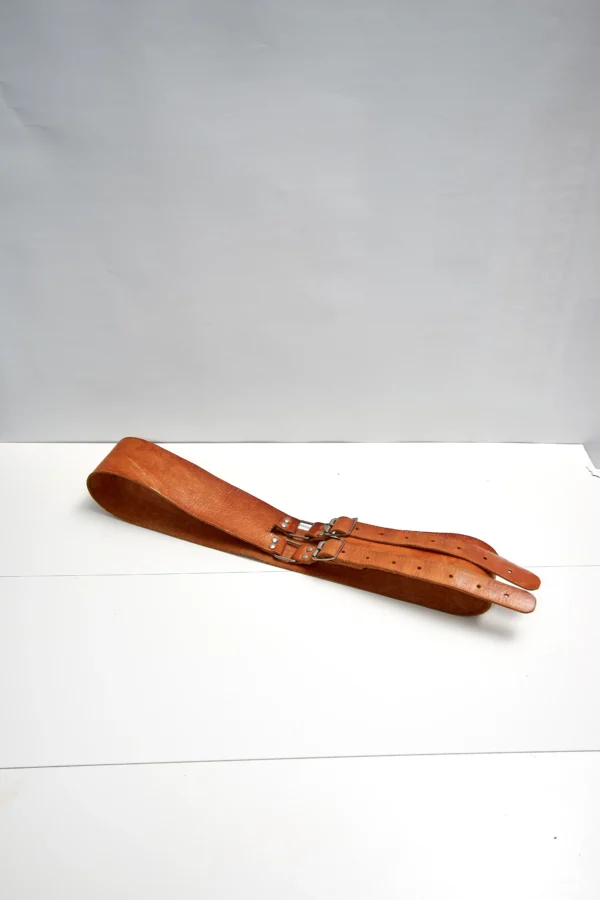 Vintage Leather Weightlifting Belt - Image 4