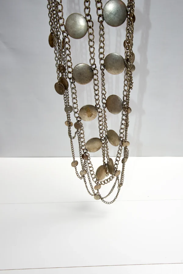 Silver Tone Coin Belt - Image 2