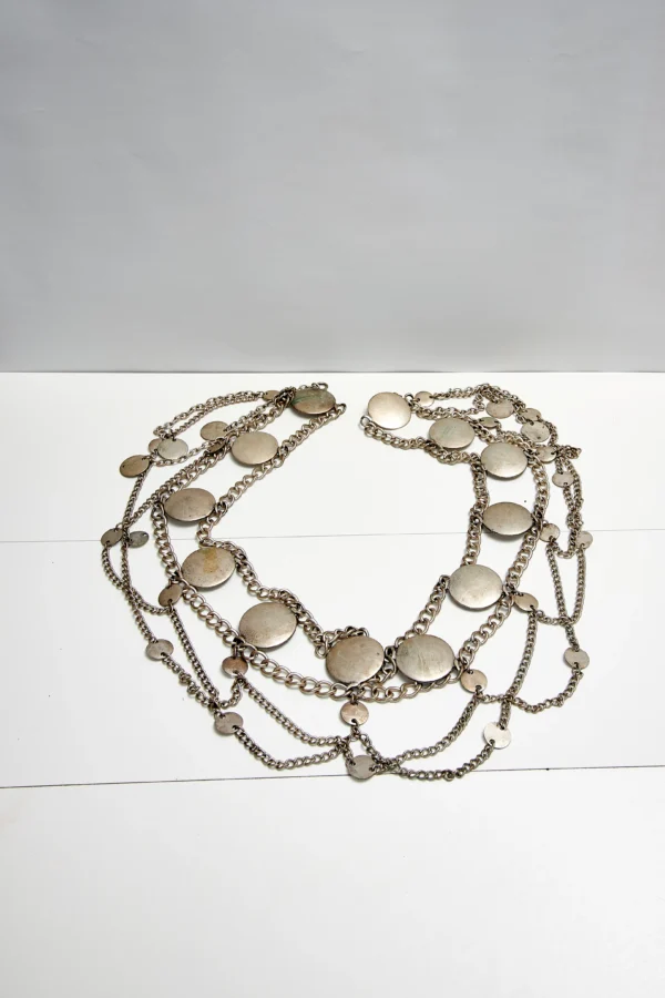 Silver Tone Coin Belt - Image 3