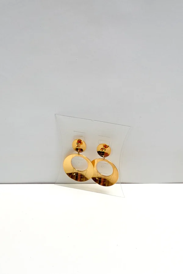 Vintage Gold Tone Dangle Earrings - Image 6