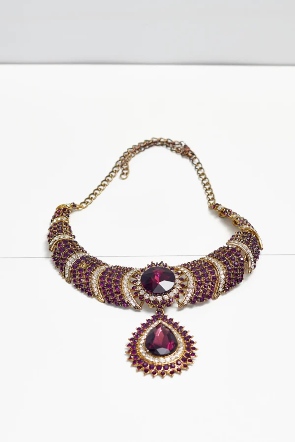 Vintage Rhinestone Necklace - Image 2