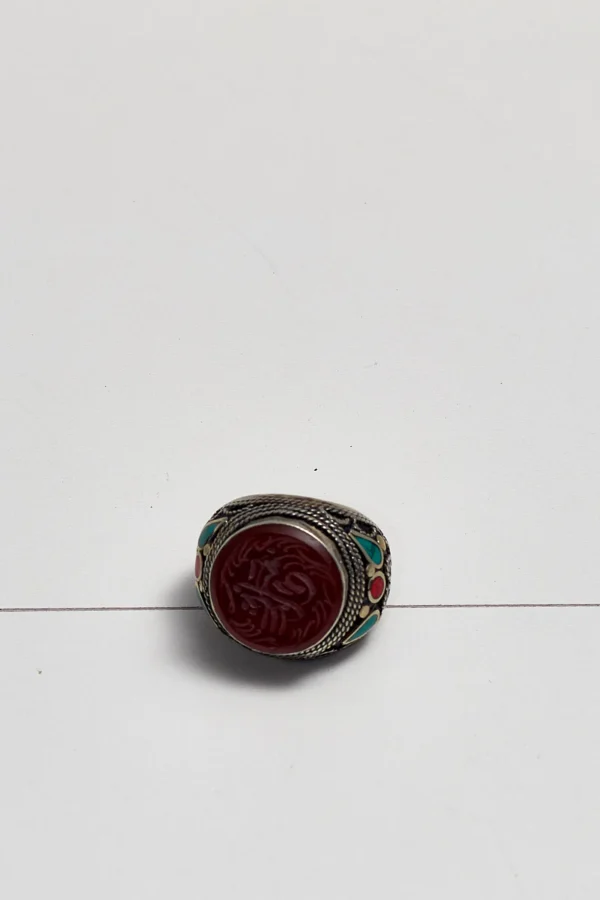 Vintage Sterling Silver Signet Ring - Image 2