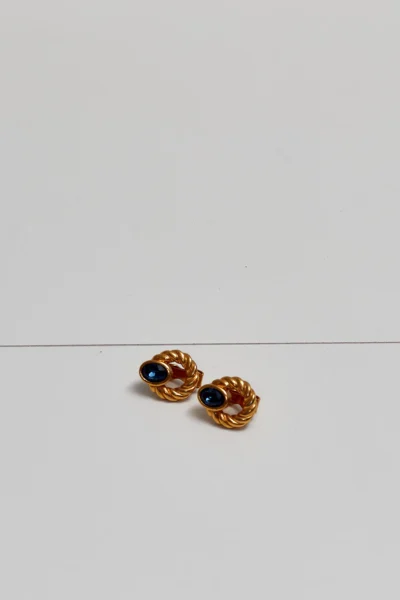 Lanvin Vintage Gold Plated Clip-On Earrings