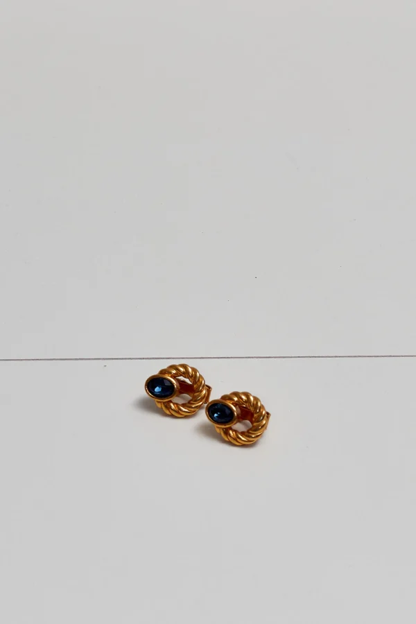 Lanvin Vintage Gold Plated Clip-On Earrings