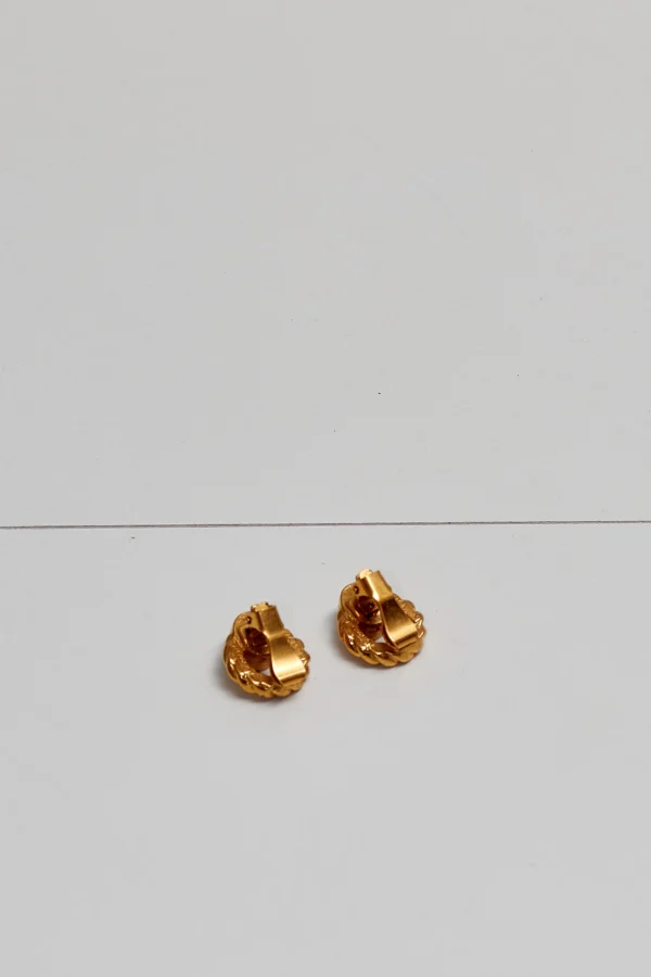 Lanvin Vintage Gold Plated Clip-On Earrings - Image 2