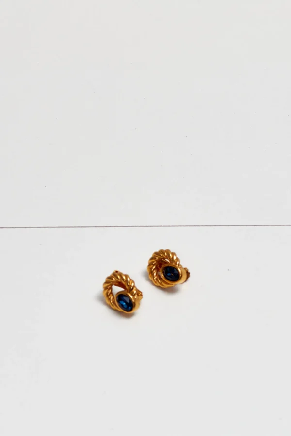 Lanvin Vintage Gold Plated Clip-On Earrings - Image 3