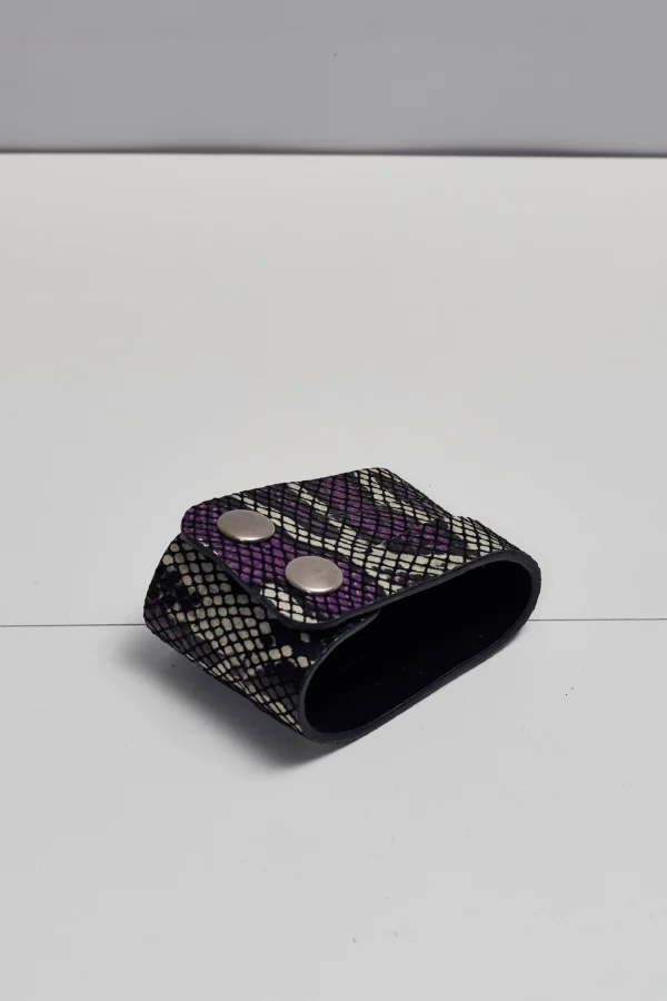 Leather Bracelet with Staples - Image 2