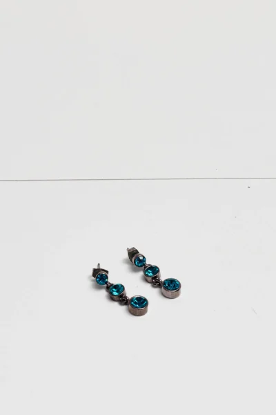 Vintage Threesome Rhinestone Earrings