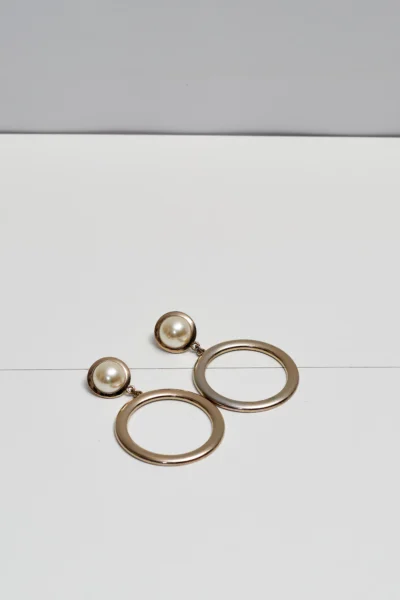 Pearl Hoop Earrings