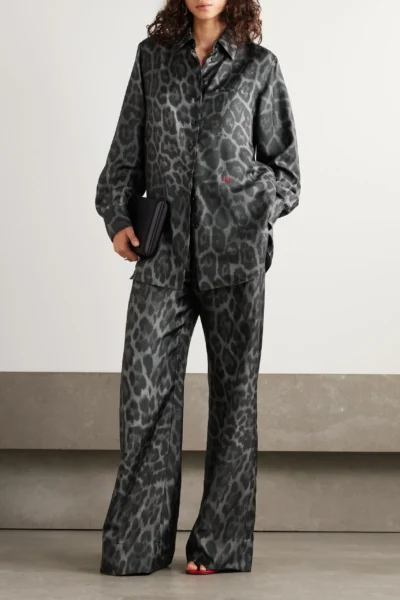 Pijama Leopard Satin