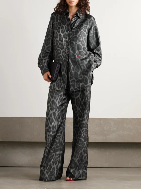 Pijama Leopard Satin