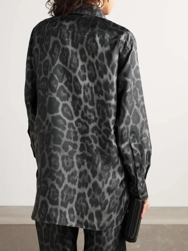 Pijama Leopard Satin - Image 2