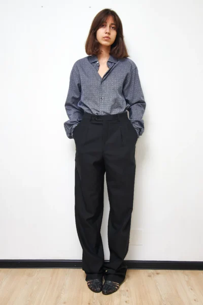 Vintage Wool Pants in Black