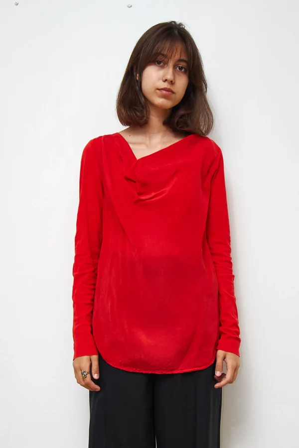 COS Red Blouse - Image 2
