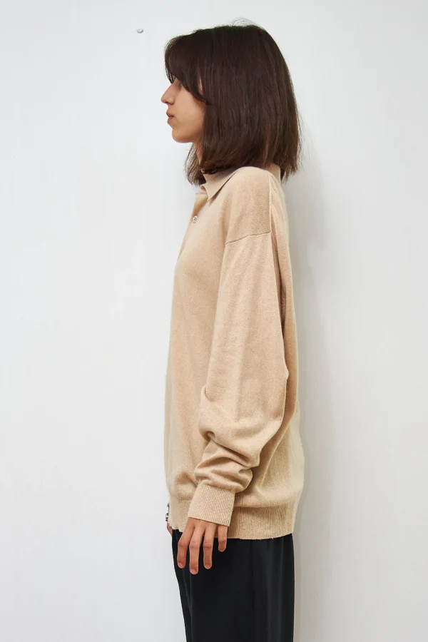 Christian Berg Polo Silk Cashmere Sweater Beige - Image 2