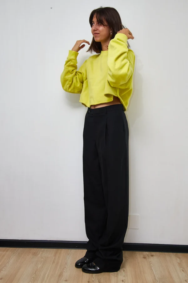 Vintage Wool Pants in Black - Image 4