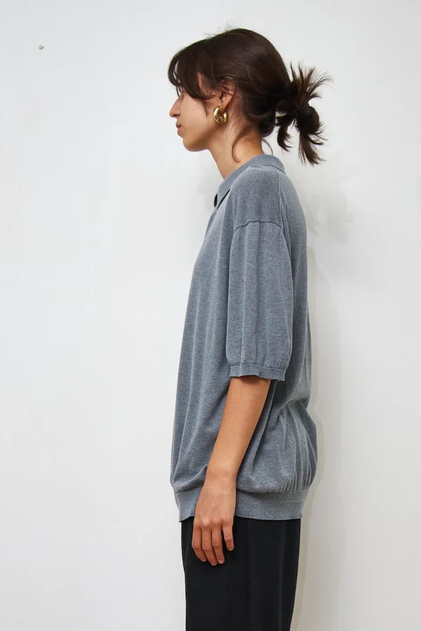 Silkblend COS Relaxed-fit Knit Polo Shirt - Image 3