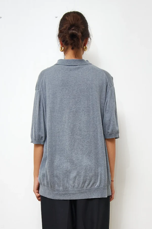 Silkblend COS Relaxed-fit Knit Polo Shirt - Image 4