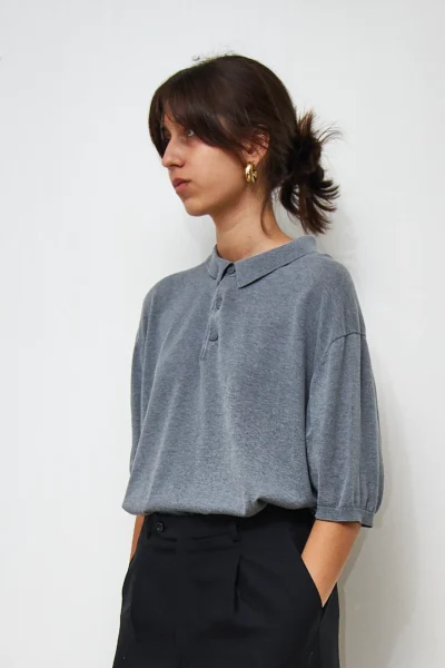 Silkblend COS Relaxed-fit Knit Polo Shirt