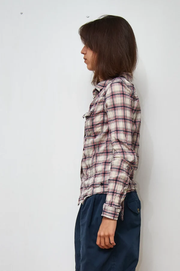 Cotton Plaid Shirt - Image 3