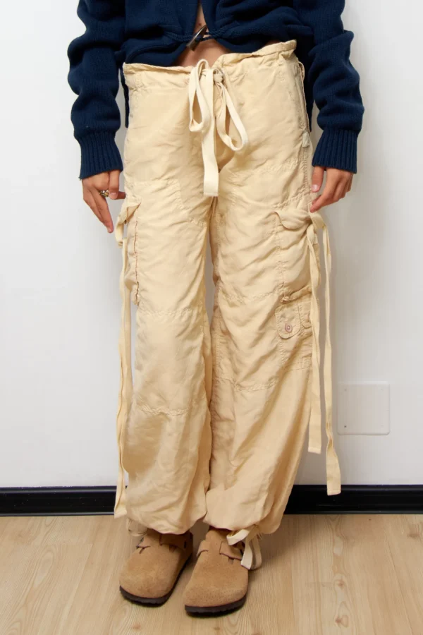 Vintage Ralph Lauren Silk Cargo Trousers - Image 2