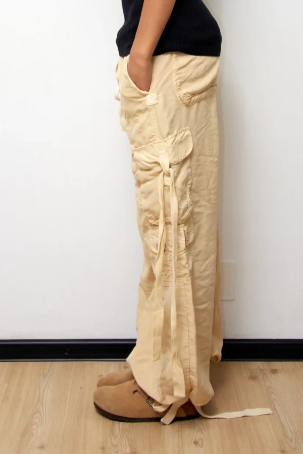 Vintage Ralph Lauren Silk Cargo Trousers - Image 3