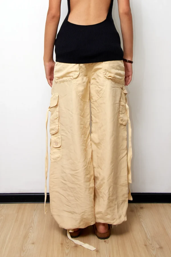 Vintage Ralph Lauren Silk Cargo Trousers - Image 4