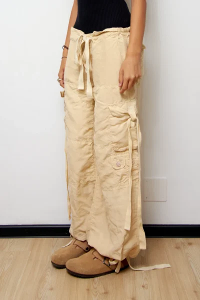 Vintage Ralph Lauren Silk Cargo Trousers