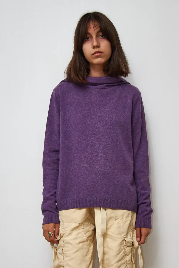 Wool Cardigan Mauve - Image 4