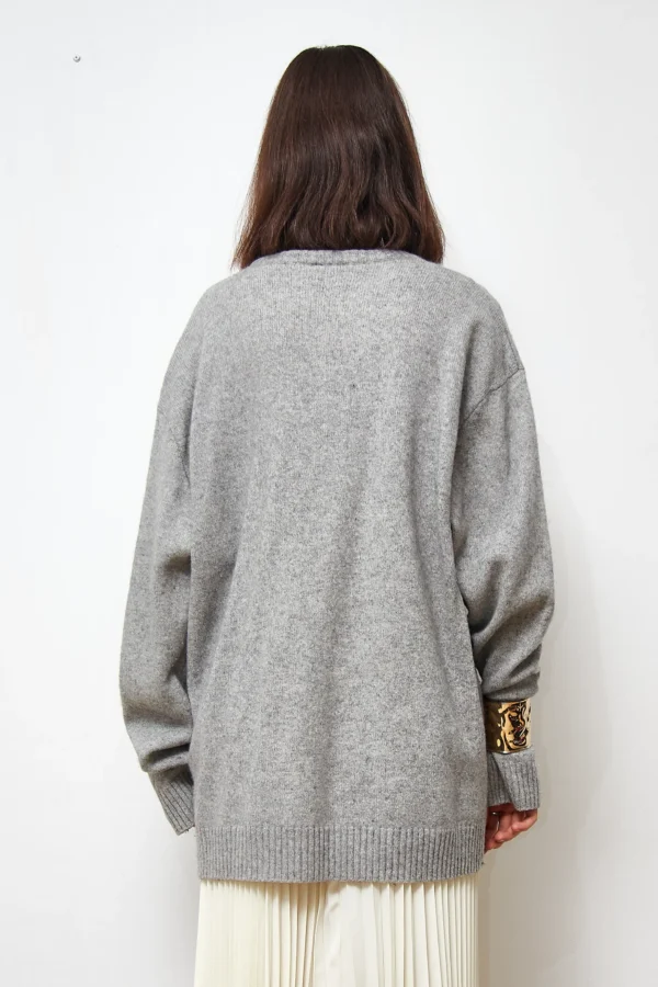 Lambswool Vintage Grey Sweater - Image 5