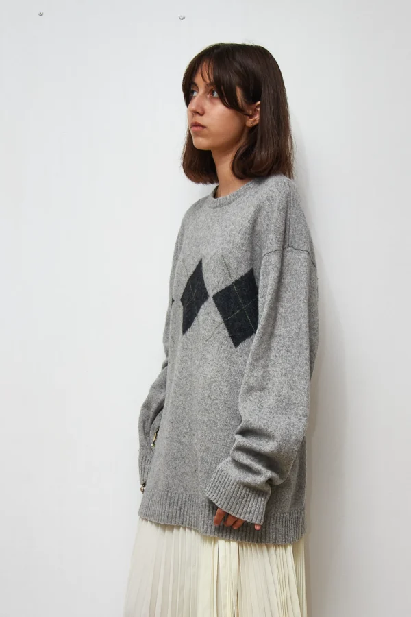 Lambswool Vintage Grey Sweater - Image 6