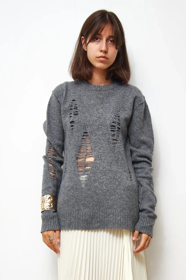 Lambswool Grey Sweater - Image 2