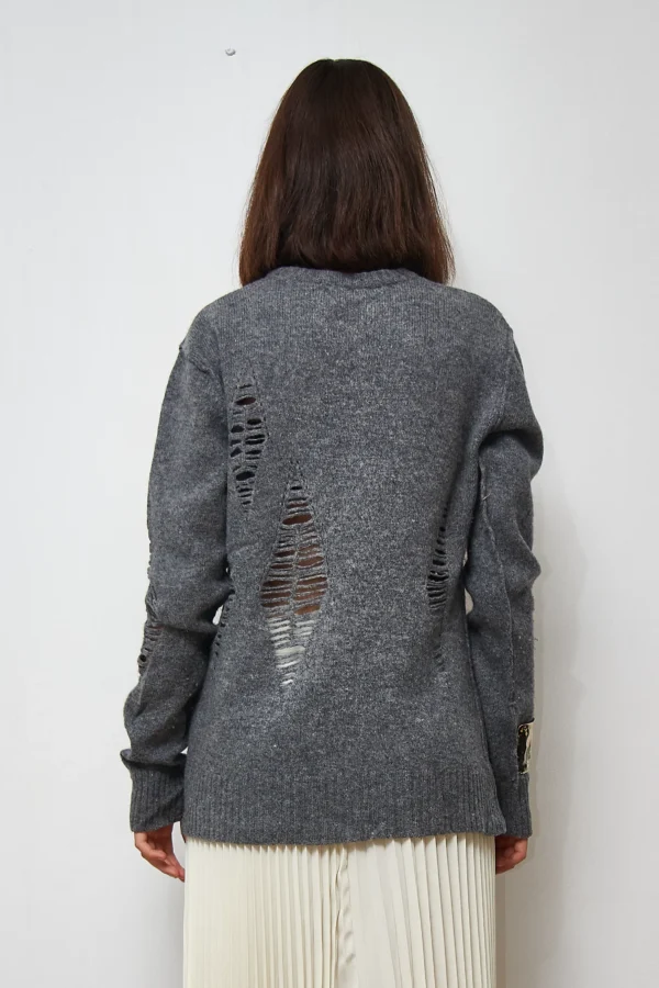 Lambswool Grey Sweater - Image 4