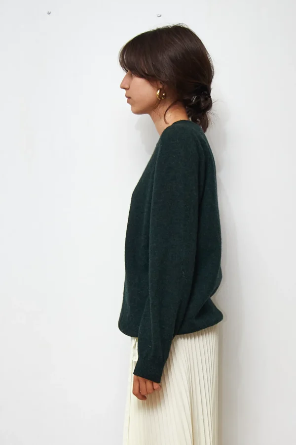 COS Wool Sweater Forest Green - Image 3