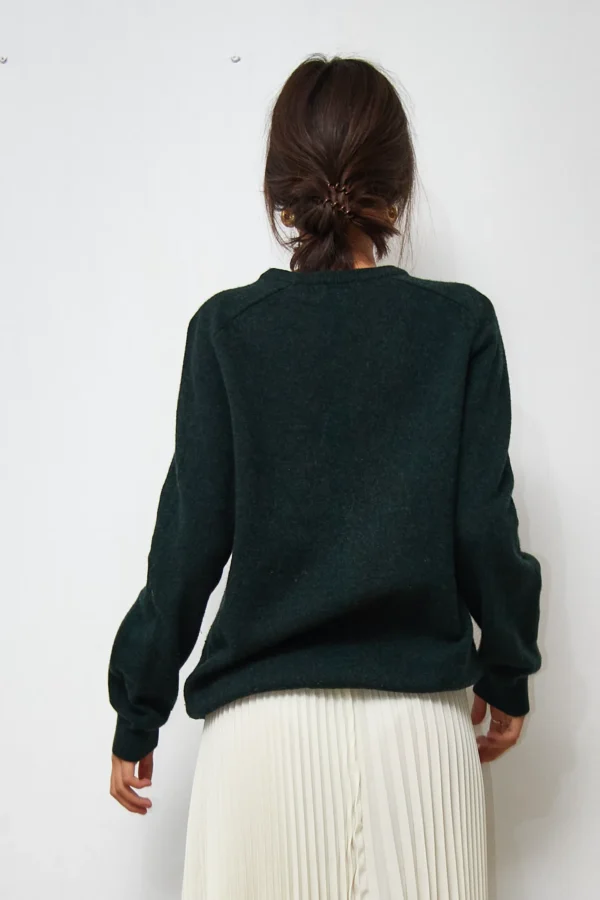 COS Wool Sweater Forest Green - Image 4