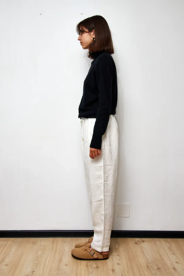 White Linen Pants - Image 3