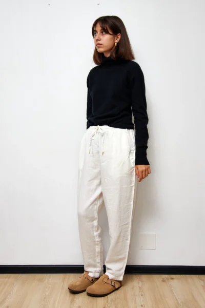 White Linen Pants