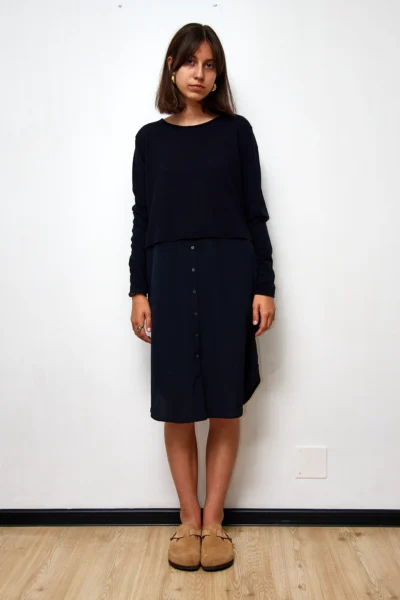 COS Duo Dress Navy