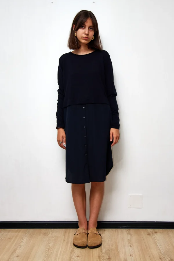 COS Duo Dress Navy
