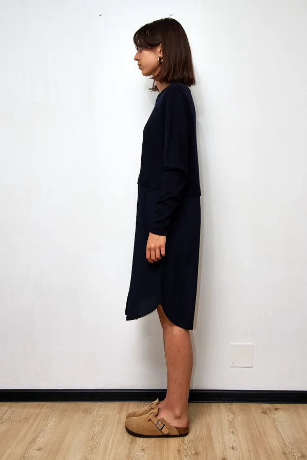 COS Duo Dress Navy - Image 2