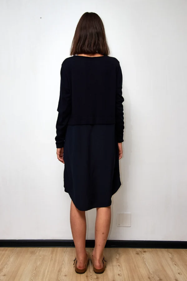 COS Duo Dress Navy - Image 3