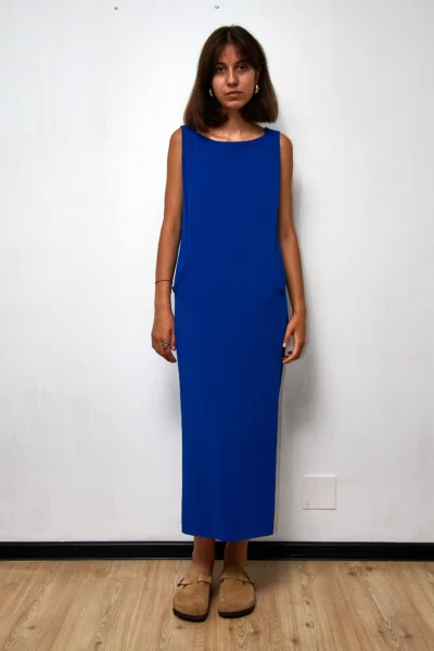 Knit Dress in Klein Blue