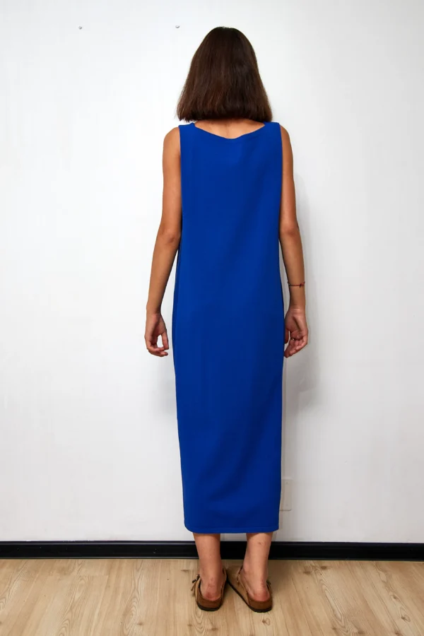 Knit Dress in Klein Blue - Image 3