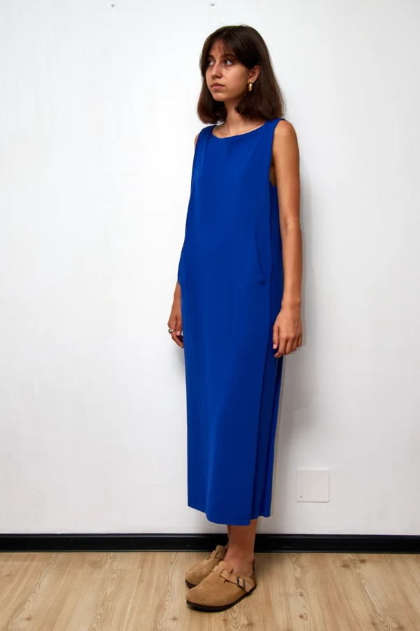 Knit Dress in Klein Blue - Image 4