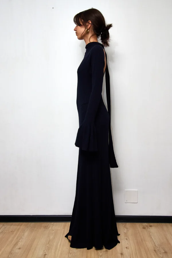 H&M Knit Dress Navy - Image 4